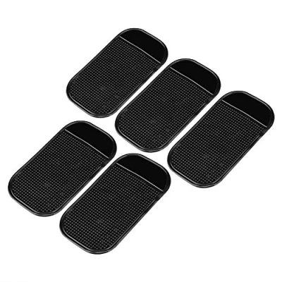 Afbeelding van Anti slip panty voor auto, 5 stuks, herbruikbaar, antislip, dashboard, mobiele telefoon, munten, 13 x 7 cm, zwart