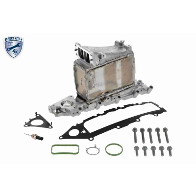 Afbeelding van VEMO V10 60 0094 Intercooler Met sensor, Zonder klep voor uitlaatgasrecirculatieregeling pakkingen AUDI: A4 B8 Saloon, Avant