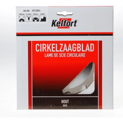 Afbeelding van Kelfort Cirkelzaagblad hardmetaal 12 tanden WS diameter 160 x 20mm