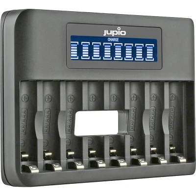 Afbeelding van Jupio USB 8 slots Octo Battery Charger LCD