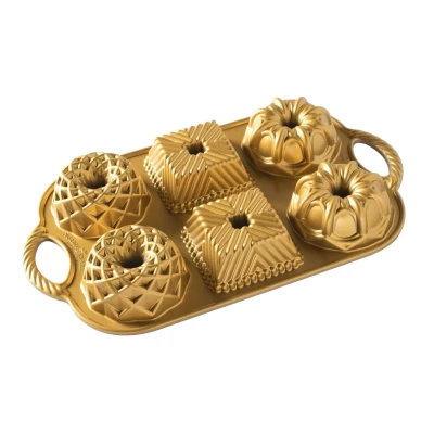 Afbeelding van Nordic Ware Geo Bundlette Mini Tulband Bakvorm