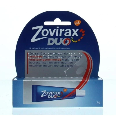 Afbeelding van Zovirax Duo Creme 50/10mg/G