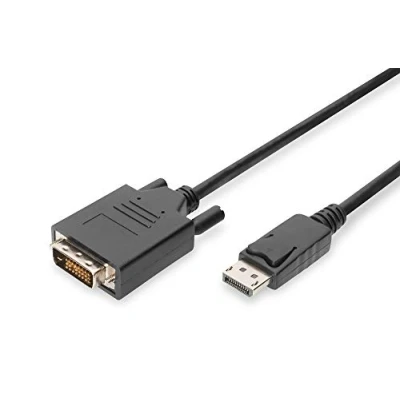 Afbeelding van ASSMANN Electronic AK 340301 050 S 5m DisplayPort DVI D Zwart video kabel adapter