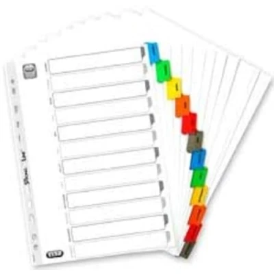 Afbeelding van OXFORD Maandregister, A4, witte kaart, 170 g, 12 posities, Strongline