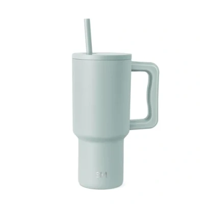 Afbeelding van Simple Modern 887 ml drinkbeker met handvat en rietdeksel, geïsoleerde herbruikbare roestvrijstalen waterfles, reisbeker geschikt voor bekerhouders, ideaal cadeau haar