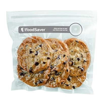 Image de Lot de 26 sacs avec fermeture zip à glissière Foodsaver FVB015X 0.95l