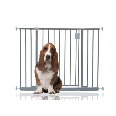 Afbeelding van Bettacare Extra Brede Hondenhek voor in de Gang Assortiment, 97 cm 103 (9 opties beschikbaar), Grijs, Traphekje Zonder Boren Hek Huisdieren, Veiligheidsbarrière Puppy&#039;s Gangen en Ruimtes, Gemakkelijke Installatie