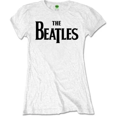 Afbeelding van The Beatles Drop T Logo Heren shirt S Wit
