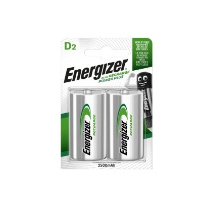 Afbeelding van Batterij oplaadbaar Energizer 2xD 2500mAh