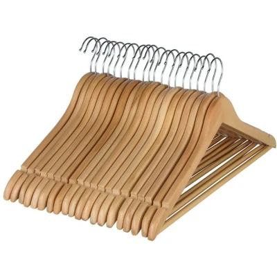 Afbeelding van HI Kledinghangers Hout 20 stuks