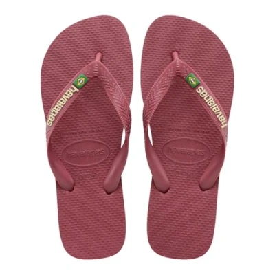 Afbeelding van Havaianas Brasil LOGO Unisex Teenslippers, Dames, Maat: 35 36, Amaranth Kunststof