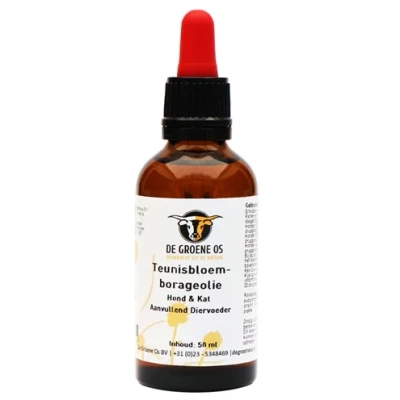 Afbeelding van De Groene Os Teunisbloem Borageolie Hond / Kat 50 ML