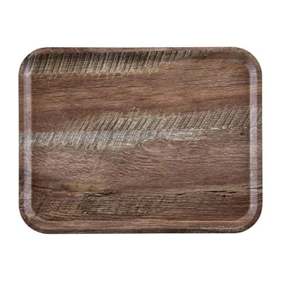 Afbeelding van Cambro Madeira Gelamineerd Dienblad Donker Eiken 46cm DR587
