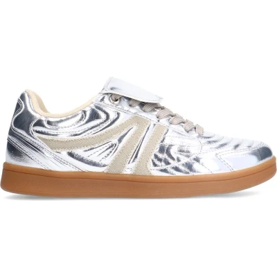 Afbeelding van Sacha Dames Zilveren metallic sneakers Maat 36