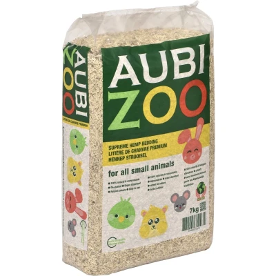 Afbeelding van Aubizoo hennep strooisel 7 KG bodembedekker