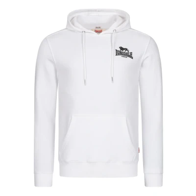 Afbeelding van Lonsdale Schmale Passform Claughton Hoodie, Heren, Maat: XXL, White black