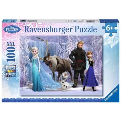 Image de Puzzle 100p Dans le royaume de La Reine des Neiges Frozen Ravensburger