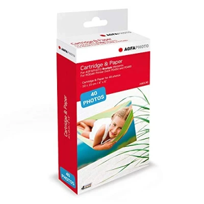 Image de AGFA PHOTO Cartouche et papiers photos format 10 x 15 cm AMOC Compatible Realipix Moments KODAK PD450, PD460, PD480 PD450WIFI