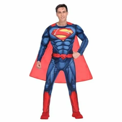 Afbeelding van Superman Kostuum Heren Classic Verkleedkleren Mannen Maat L