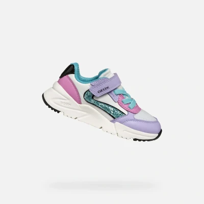 Afbeelding van Geox J Loftus Babyschoenen voor kinderen, Maat: 29, Lilac turquoise Textiel/ synthetisch