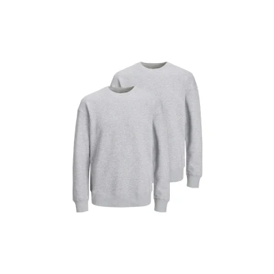 Afbeelding van Jack &amp; Jones 2ER PACK Sweater, Heren, Maat: XXL, Light grey melange