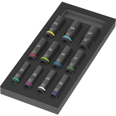 Afbeelding van Wera 9725 05150115001 Dopsleutelset 3/8 11 delig
