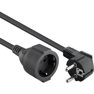 Afbeelding van Vivanco 61157 Stroom Verlengkabel 16 A Zwart 10.00 m H05VV F 3G 1,5 mm²