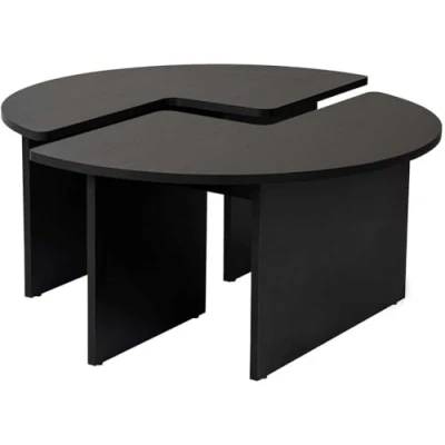 Afbeelding van Asir Salontafel Zwart hout 90 x 41 cm