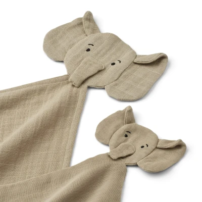 Afbeelding van Liewood Knuffeldoek Ayla Olifant Mist (2 st)