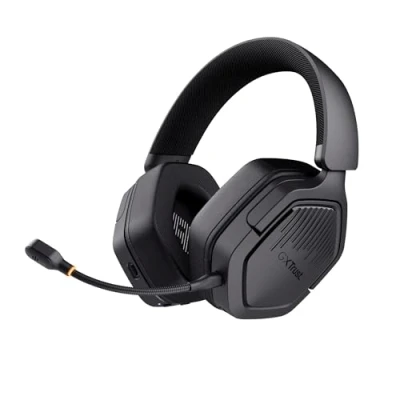 Image de Trust GXT 1493 Ravox Casque Gaming sans Fil Bluetooth + 2.4 GHz pour PS5 PS4 Switch PC Mobile, Pilotes 50mm, Batterie 70 Heures, Faible Latence, Gamer Over Ear avec Microphone, Noir