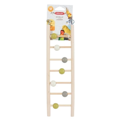 Afbeelding van Zolux Ladder Hout 7 Treden Met Kralen 1X8,5X35 CM