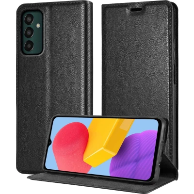 Afbeelding van Cadorabo Hoesje geschikt voor Samsung Galaxy M13 4G in ZWARTE NACHT Beschermhoes met magnetische sluiting, standfunctie en kaartvakje Book Case Cover Etui
