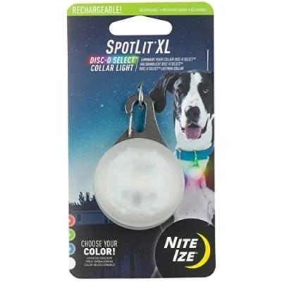 Afbeelding van Nite Ize SpotLit Halsbandlamp Oplaadbaar Disco XL
