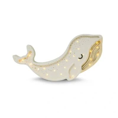 Afbeelding van Little lights lamp walvis wit