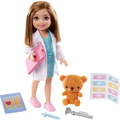 Afbeelding van Barbie Tienerpop Chelsea Can Be Meisjes 15,3 Cm Wit/aqua/roze