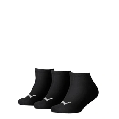 Afbeelding van PUMA Kids&#039;Invisible Socks 3 Pack, Zwart, Maat 23 26