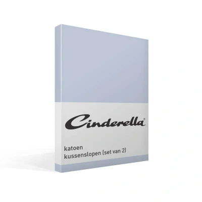 Afbeelding van Cinderella Weekend Kussensloop Set van 2 Kussenslopen Katoen 60x70 cm Lichtblauw