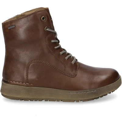 Afbeelding van Josef Seibel ANNA Veterboots, Dames, Maat: 38, Castagne Leer