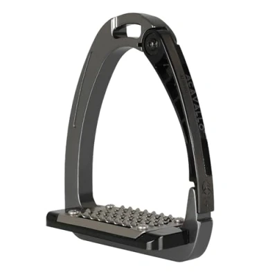 Image de Acavallo Étriers Arena Alupro Titane/Noir 12 cm