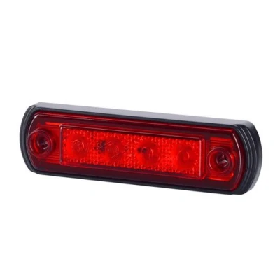 Afbeelding van Horpol LED Markeringslamp Rood Platte Montage 4 Leds LD 677