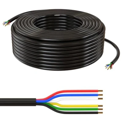 Afbeelding van 10 m Lumonic 6 x 0,34 mm² led besturingskabel zwart 1 I mantel flexibele draden LiYY verlengkabel, stroomkabel, netsnoer, C kabel