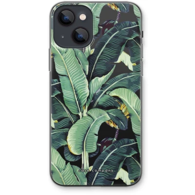 Afbeelding van Case Company® hoesje geschikt voor iPhone 13 mini Bananenbladeren Soft Cover Telefoonhoesje Bescherming aan alle Kanten en Schermrand