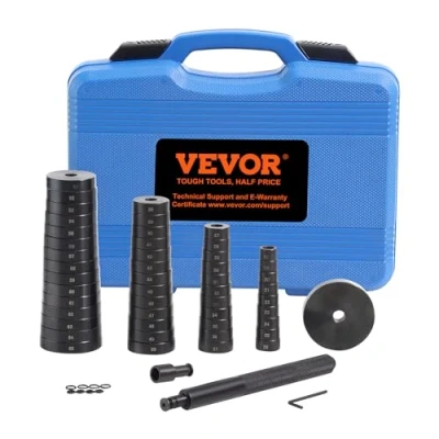 Afbeelding van VEVOR Wiellagertrekker, 52 stuks, montage en demontage, stil blok lagers, 49 stalen schijven, 18 65 mm, met koffer, accessoireset voor pers, afdichting, werkplaats, garage