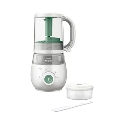 Afbeelding van Philips Avent Stomer Blender SCF885/01 4 in 1 healthy baby food maker machine voor babyvoeding