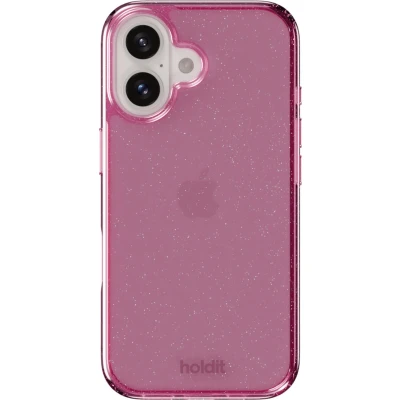 Afbeelding van Holdit Hoesje Geschikt voor iPhone 16 Glitter Case roze