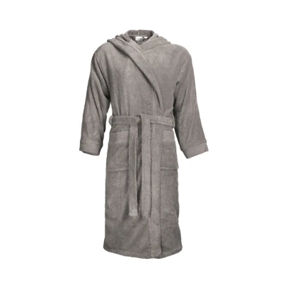 Afbeelding van The One Classic Badjas met capuchon 420 gram Taupe S/M