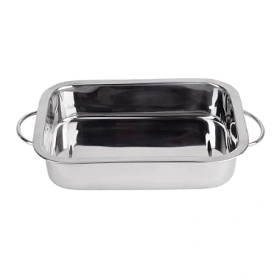 Afbeelding van Renberg Lasagneschaal Bakvorm RVS 32 x 23 x6.3CM 4 Liter