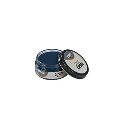 Afbeelding van TRG schoencrème met bijenwas luchtblauw (donker) 50 ml