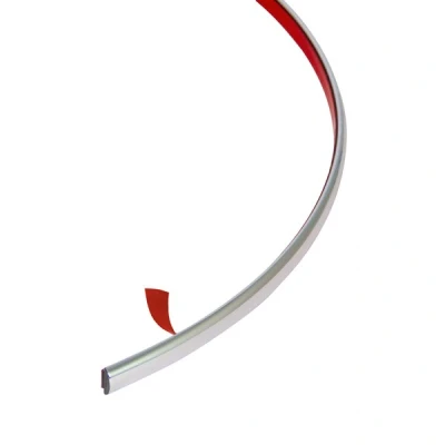 Afbeelding van Carpoint Sierstrip Chrome Zelfklevend 6mm 8m Lijst Universeel Buiten en Binnen