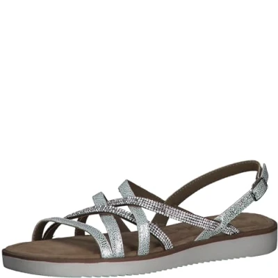Afbeelding van Tamaris Sandalen zilver Leer Dames Maat 39